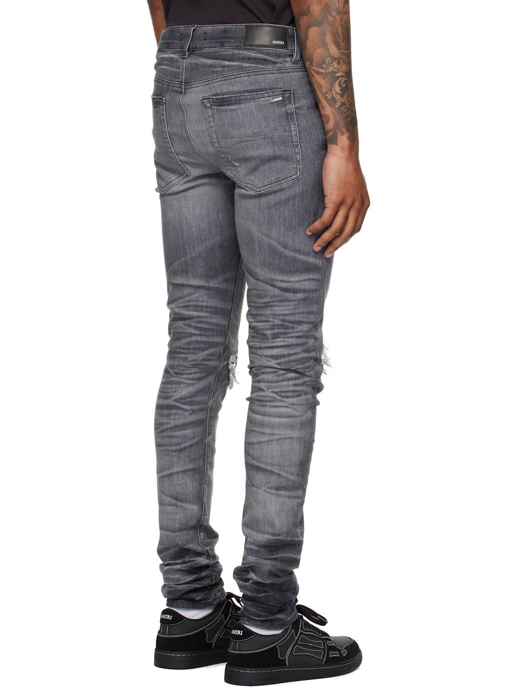 Gray Suede MX1 Jeans - 3