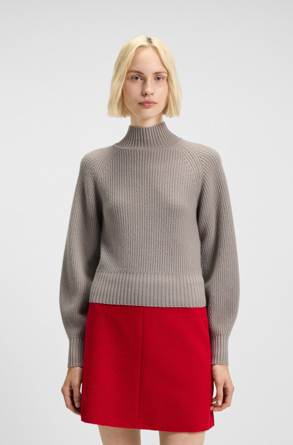 LOOSE-FIT ROLLNECK SWEATER WITH RAGLAN SLEEVES - 2