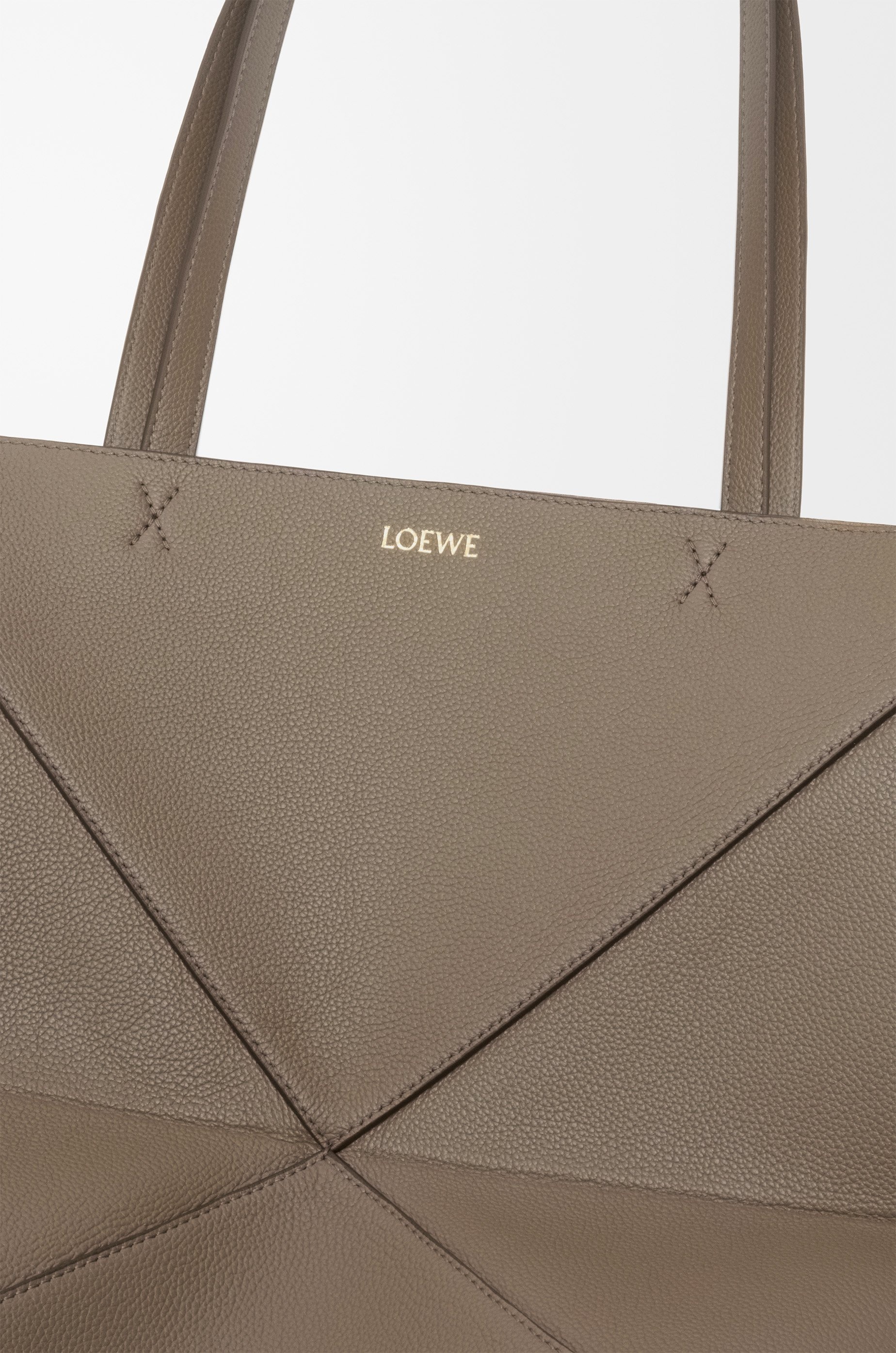 Medium Puzzle Fold tote in soft grained calfskin - 10