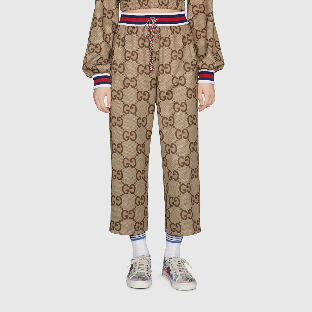 Gucci Tiger jumbo GG jersey jogging pant - 4