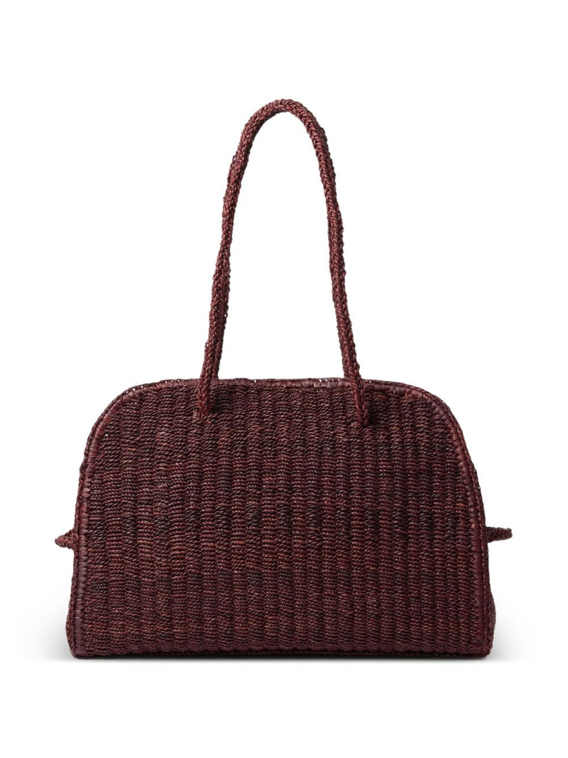 JACQUEMUS Turismo raffia tote bag outlook