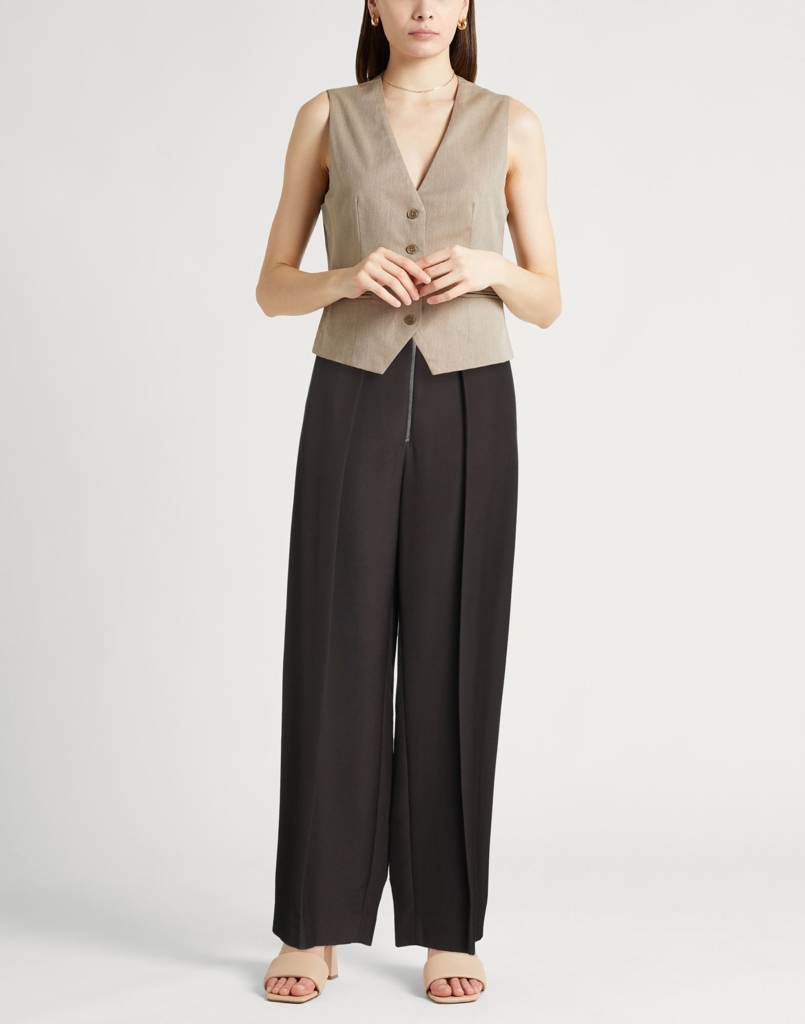 White Women's Casual Pants - 2