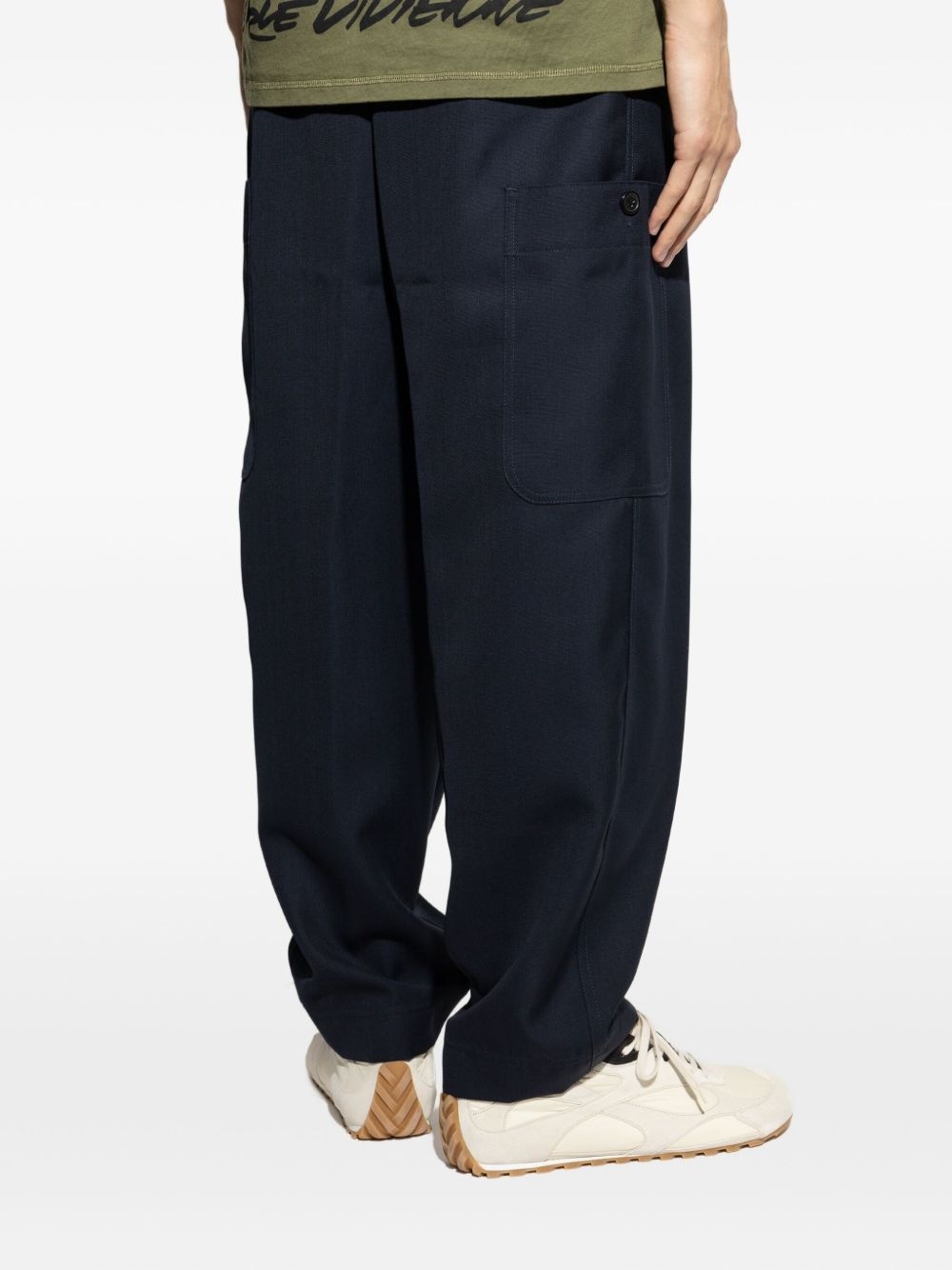 drawstring-waist jeans - 4