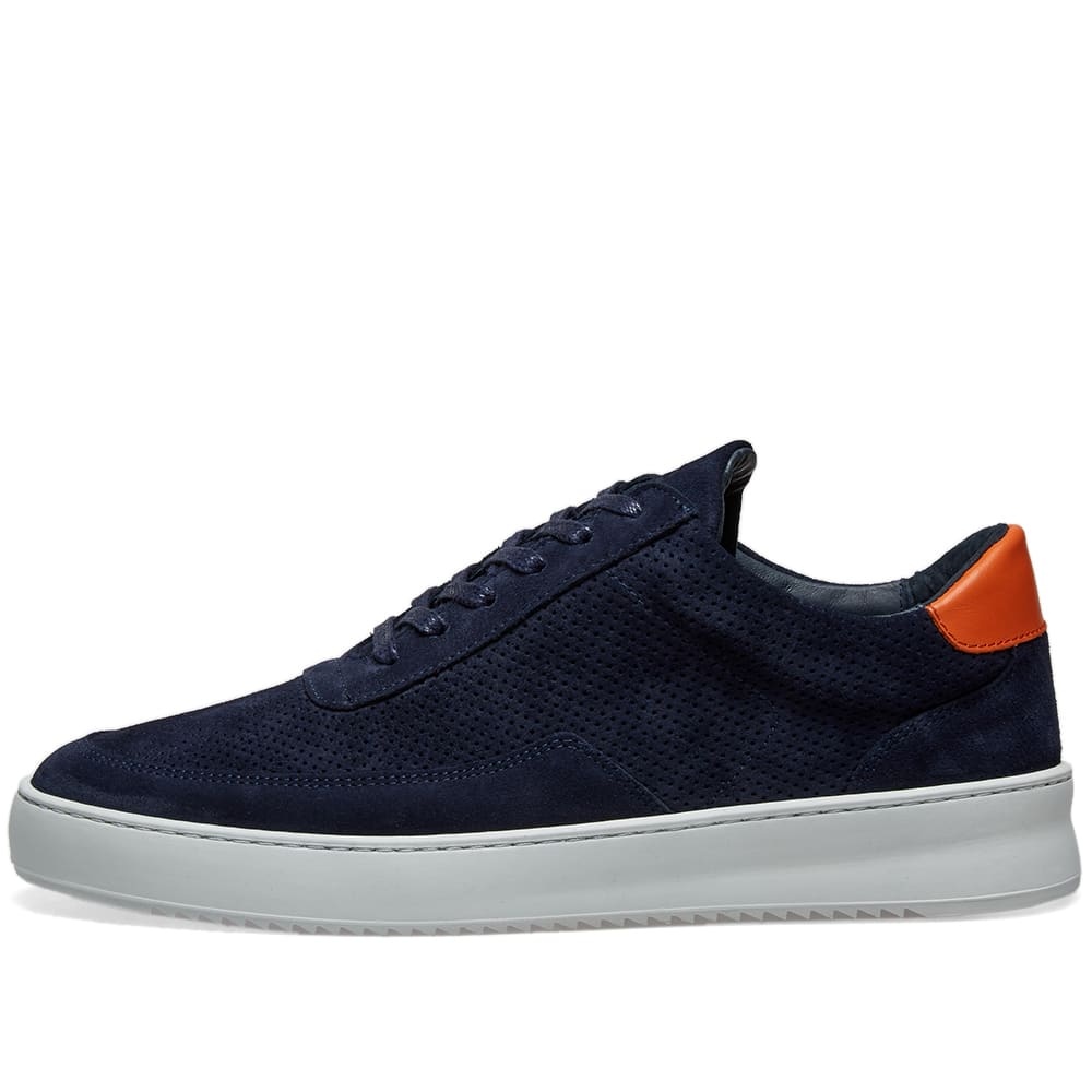 Filling Pieces Low Mondo Ripple Suede Perforated Sneaker - 2