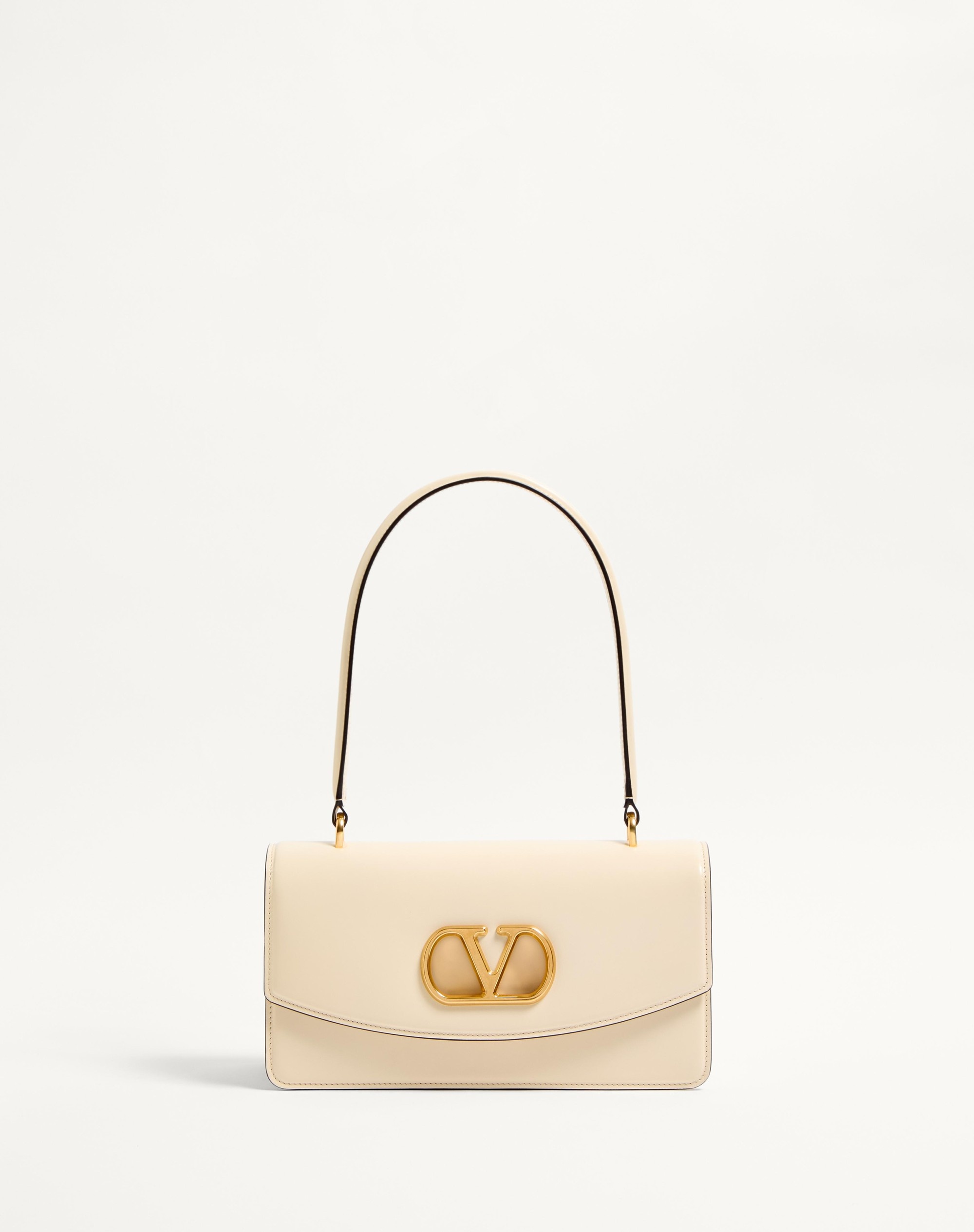 VALENTINO GARAVANI VAIN BAG WITH HANDLE IN SHINY CALFSKIN - 1