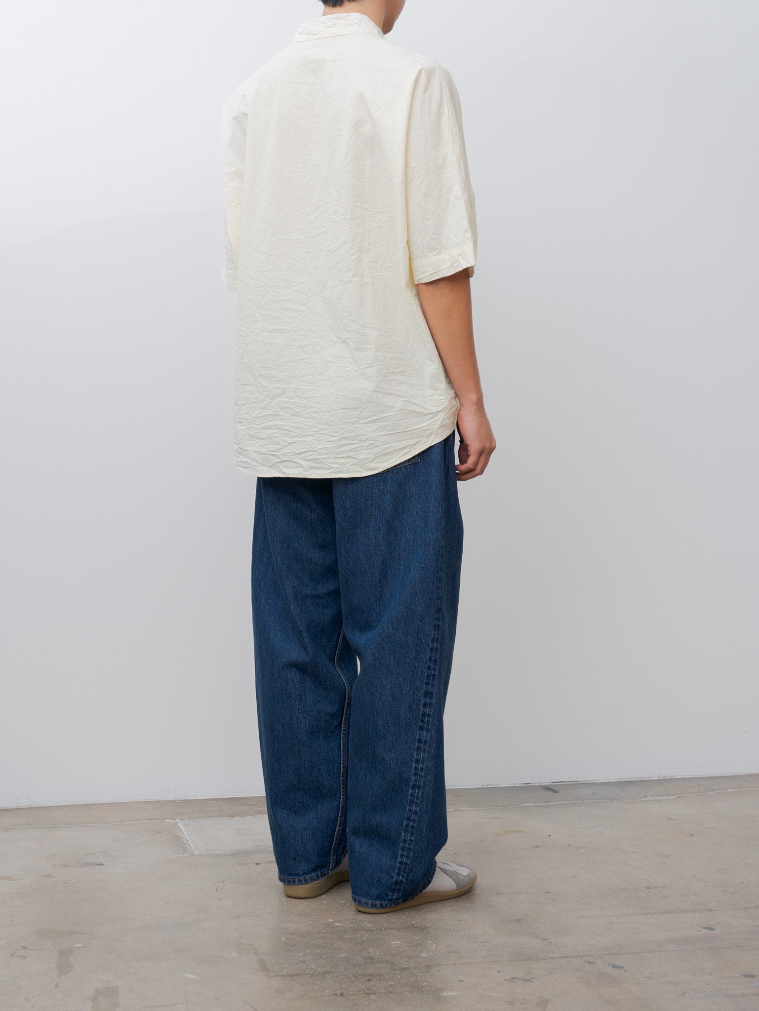 Waga Short Sleeve Shirt L COT - Natural - 4