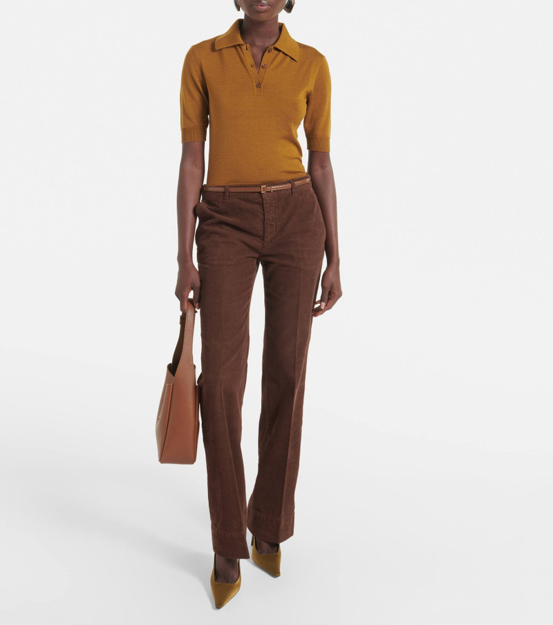 SAINT LAURENT Cassandre extra-slim leather belt outlook