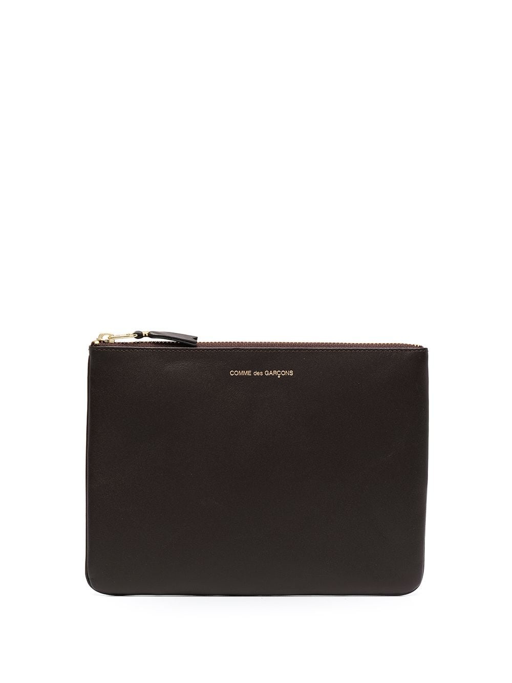 leather zip pouch - 1