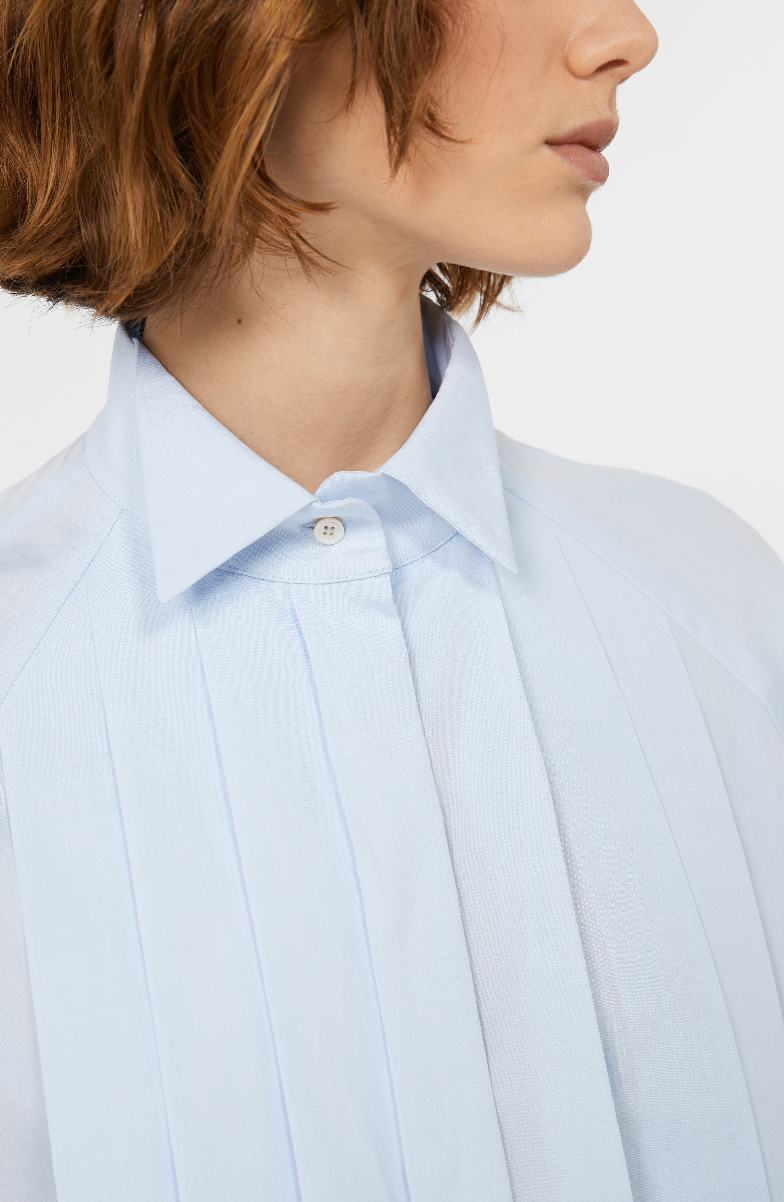 Weekend Max Mara Acanto Tuxedo Shirt in Light Blue at Nordstrom - 3