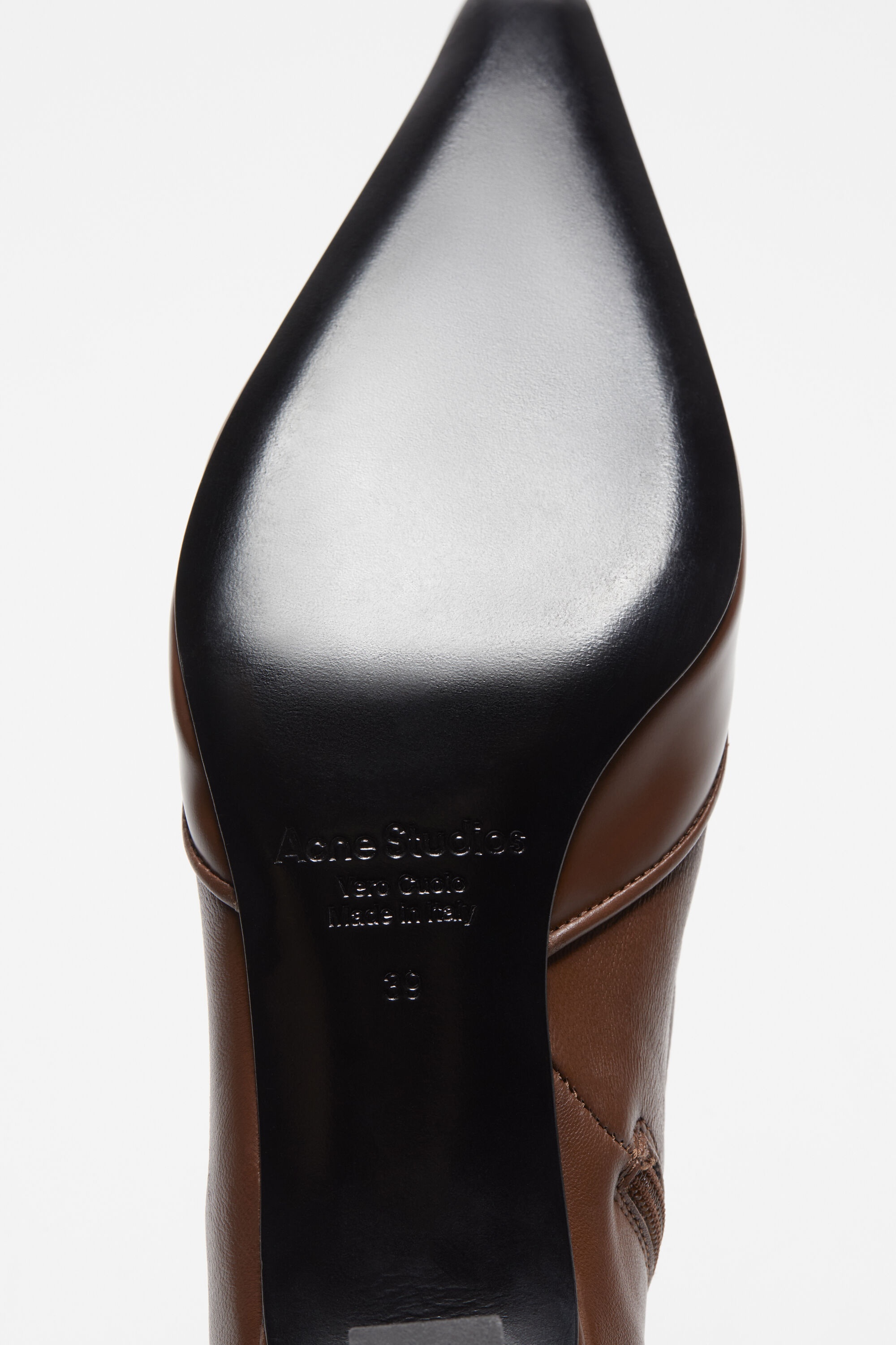Heeled ankle boots - Cognac brown - 7