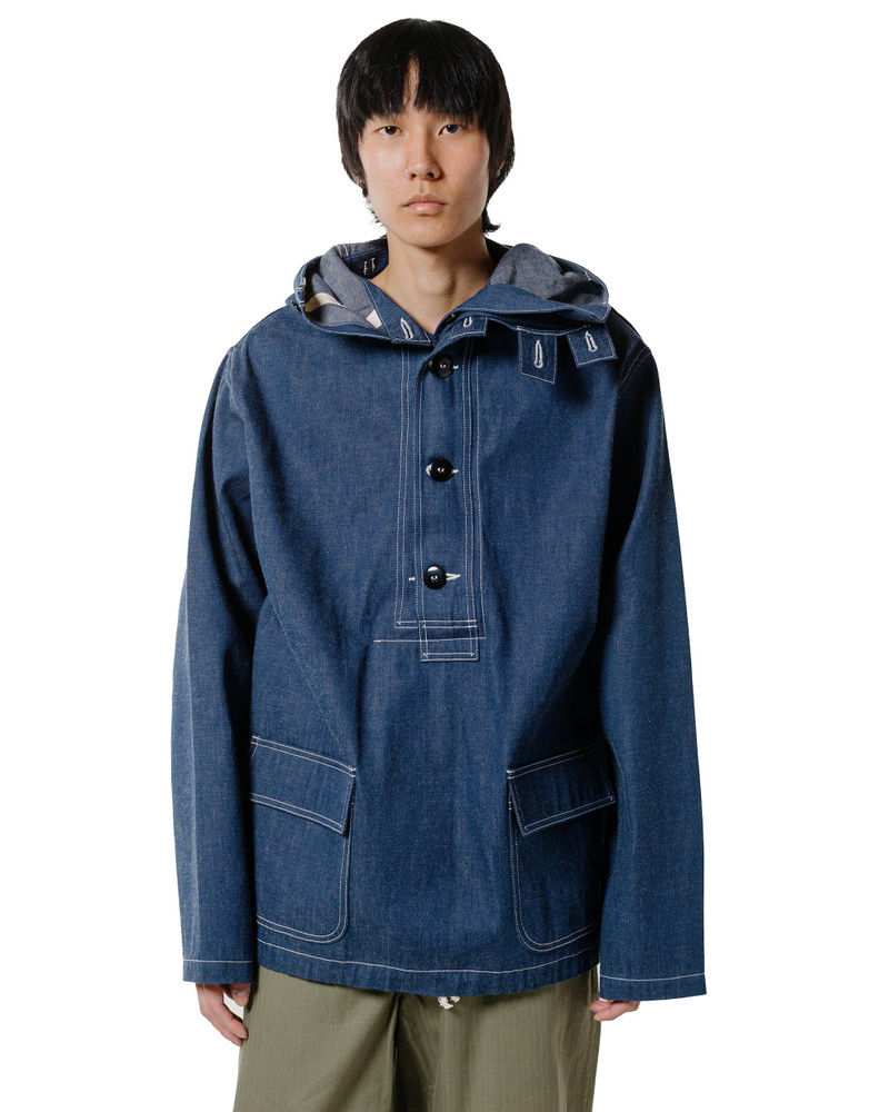 The Real McCoys MJ24107 U.S. Navy Denim Parka Indigo outlook