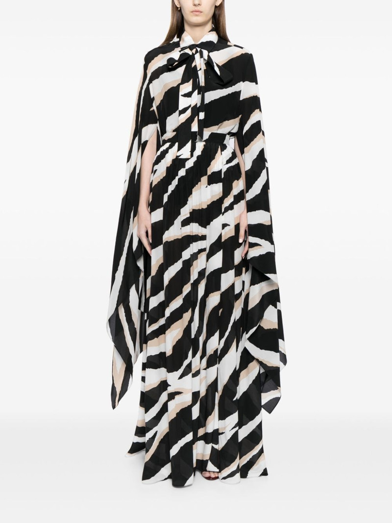 ELIE SAAB zebra-print silk shirt outlook