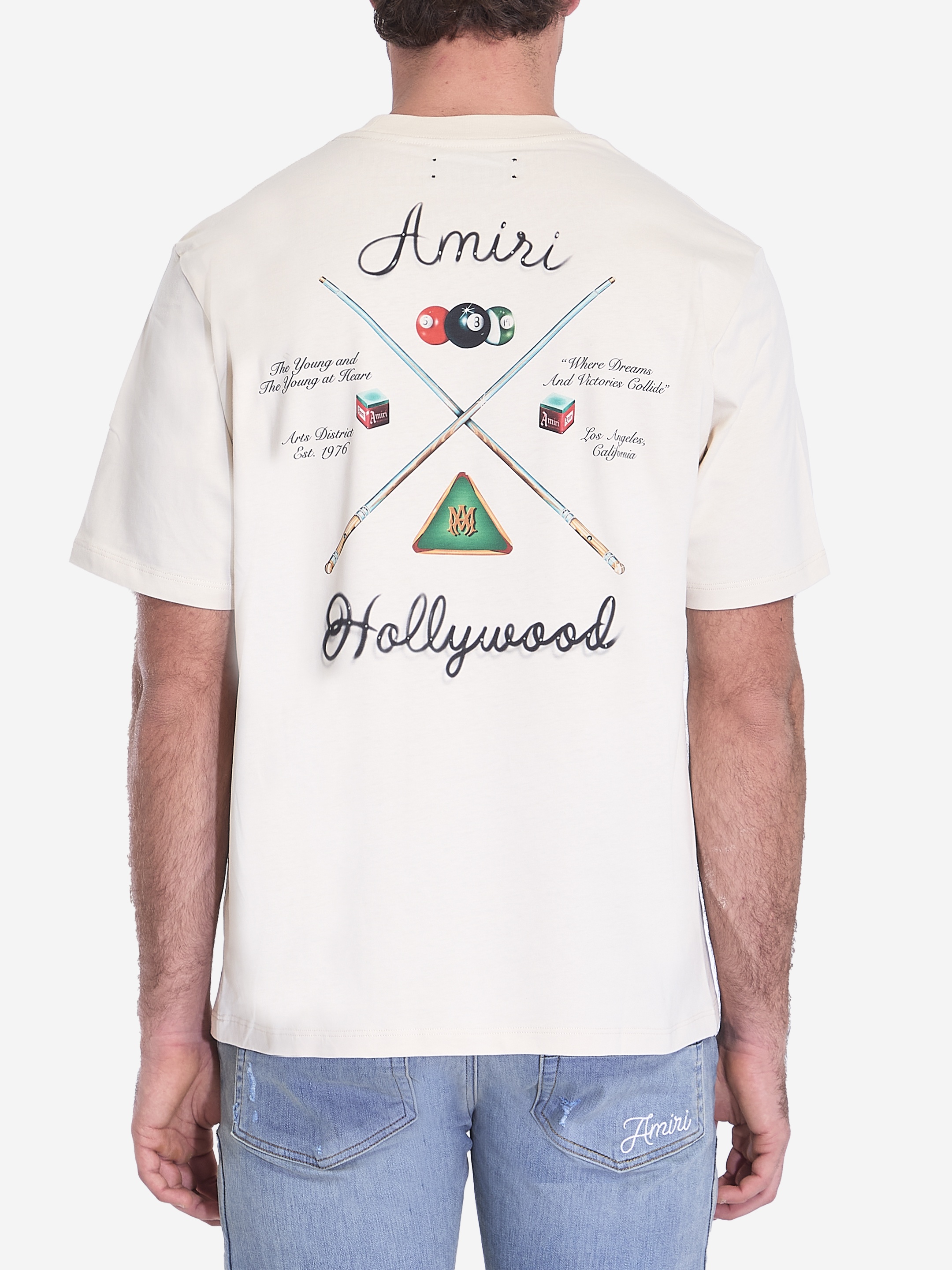 AMIRI Amiri Pool Cue t-shirt | leam | REVERSIBLE
