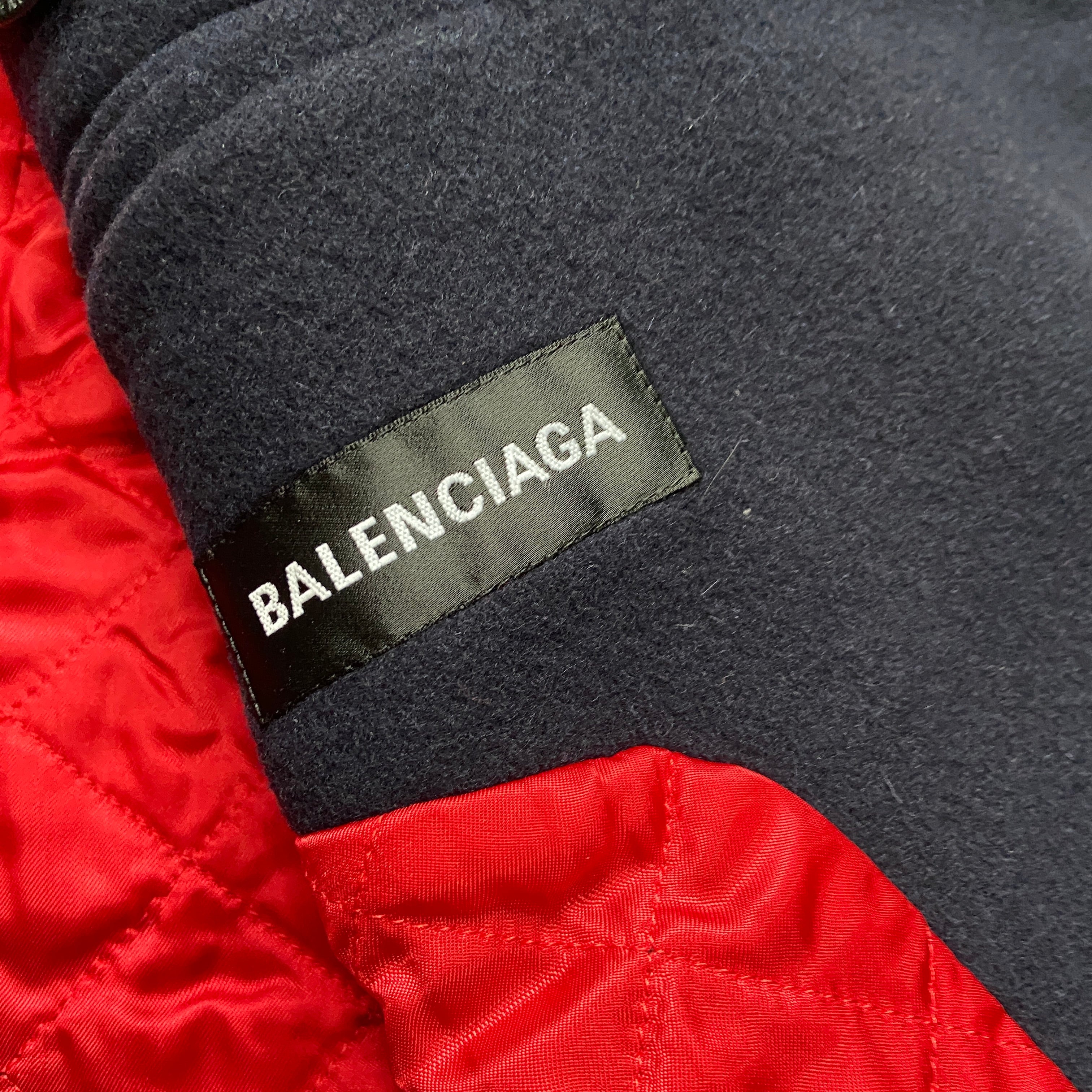 Balenciaga Ss19 runway 80s boxy shoulder camel wool coat jacket 48 - 12