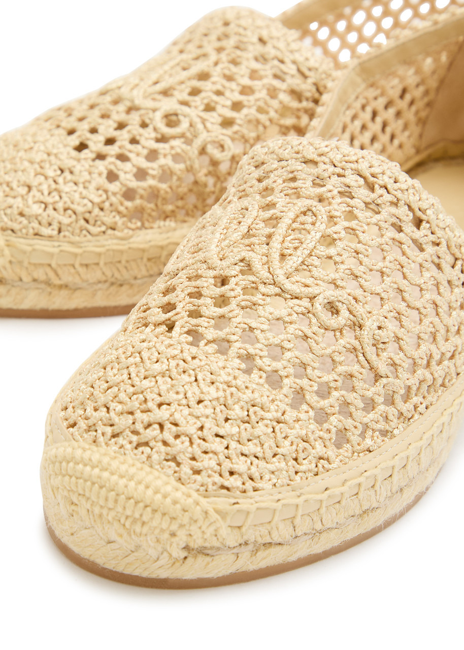 Chloe Isla Crocheted Espadrille Flats - 4