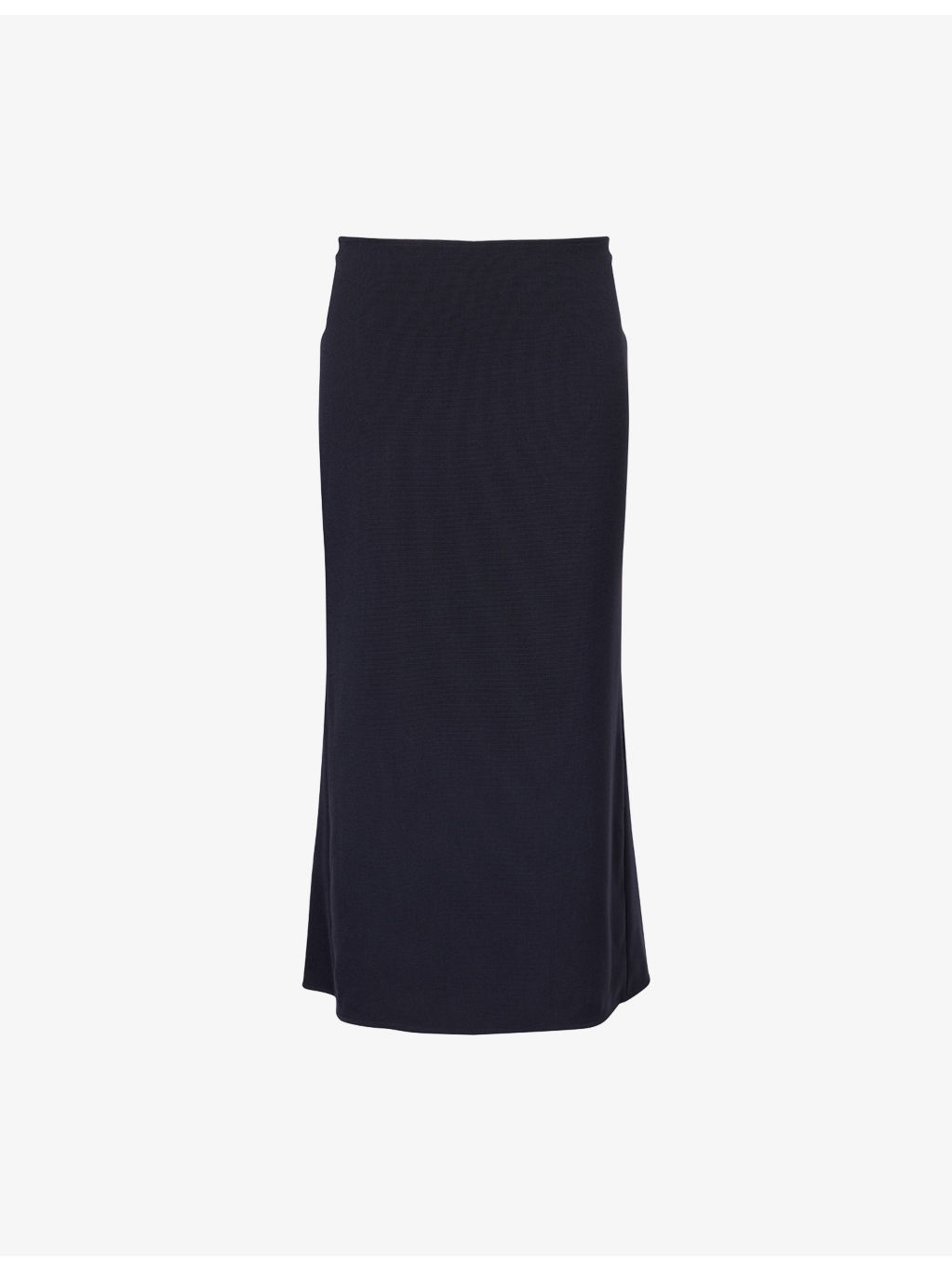 Pleated Textured Stretch-Woven Midi Skirt - 1