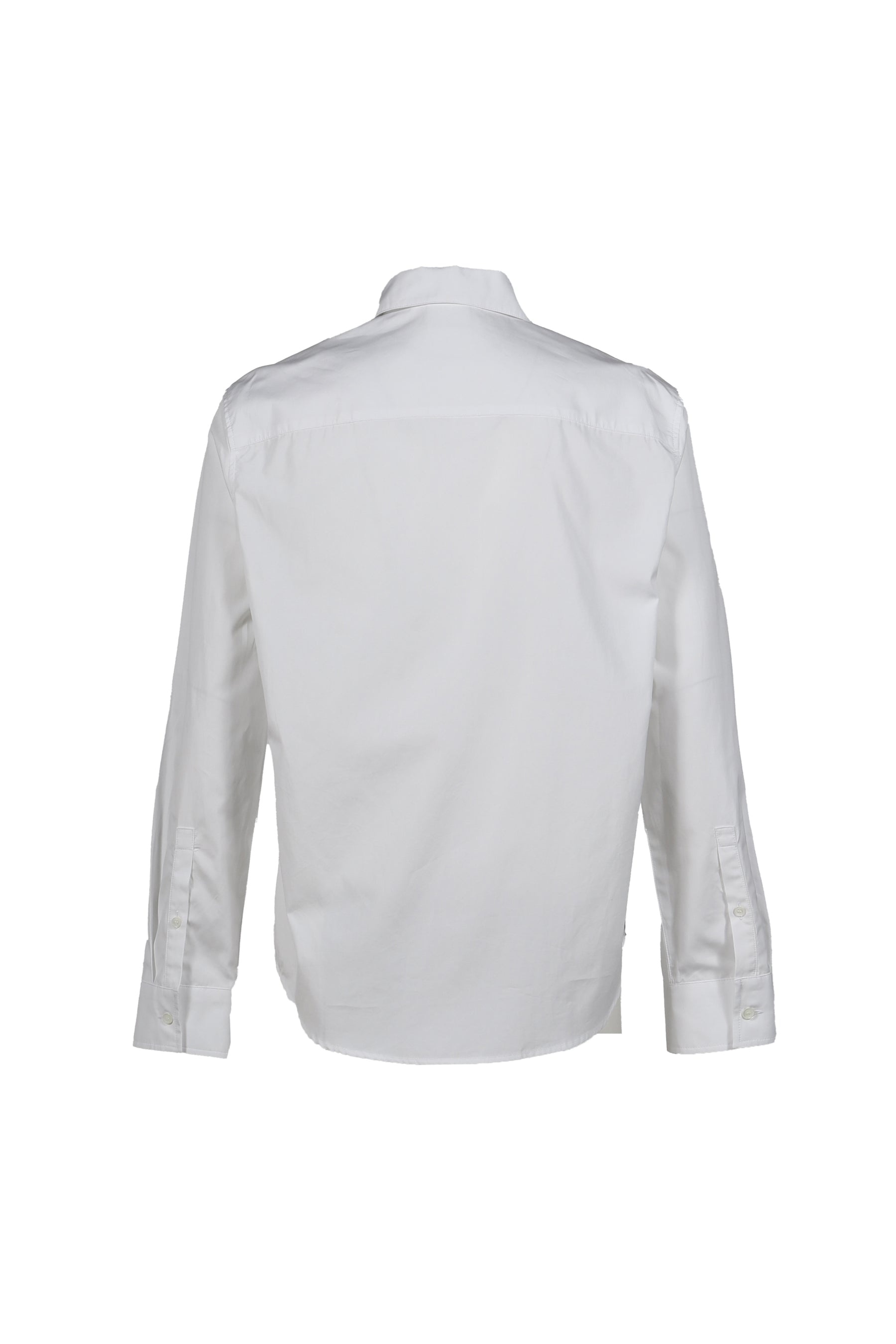 ZIPPED POPLIN SHIRT / WHT - 2
