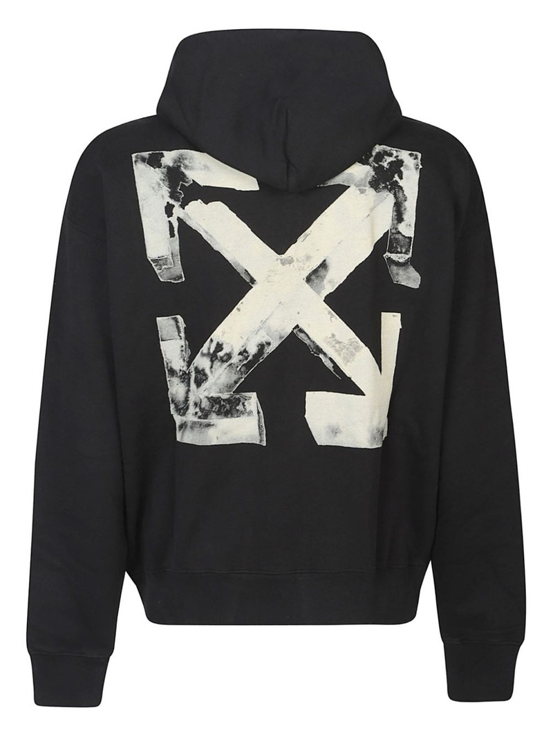 Off-White logo-print hooded sweater outlook
