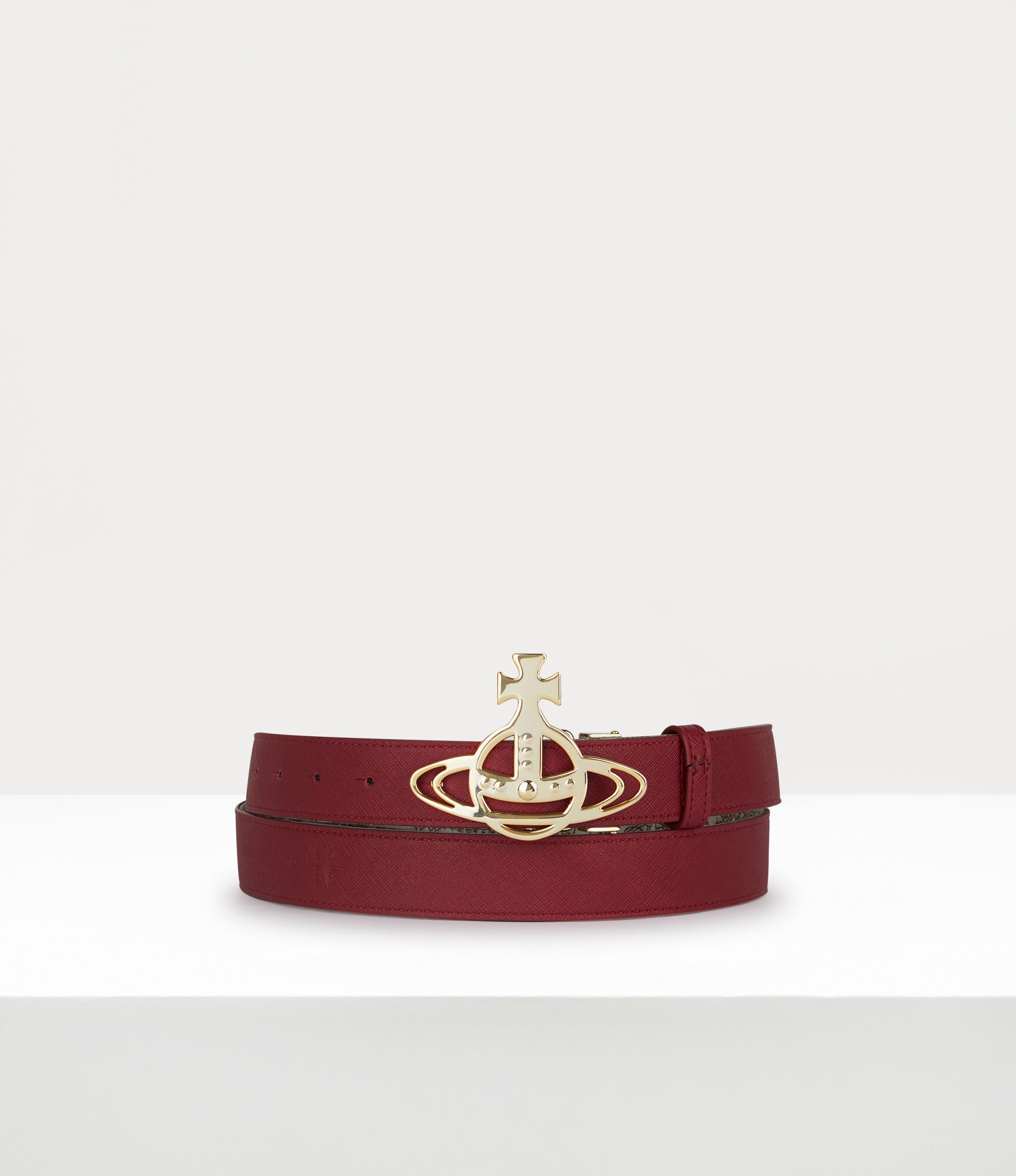 LIGHT GOLD LINE ORB REVERSIBLE BELT - 1