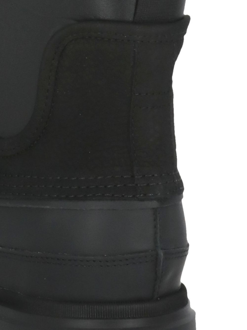 embossed logo raised sole boots 5