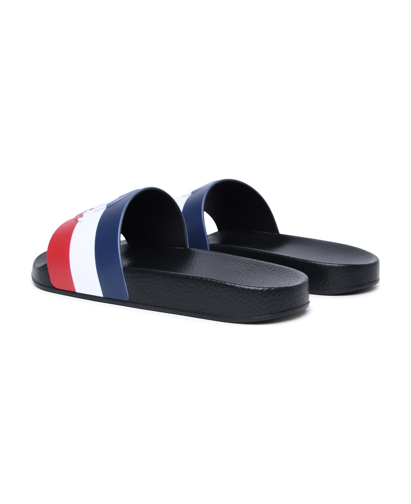 'basile' Black Rubber Slippers - 4