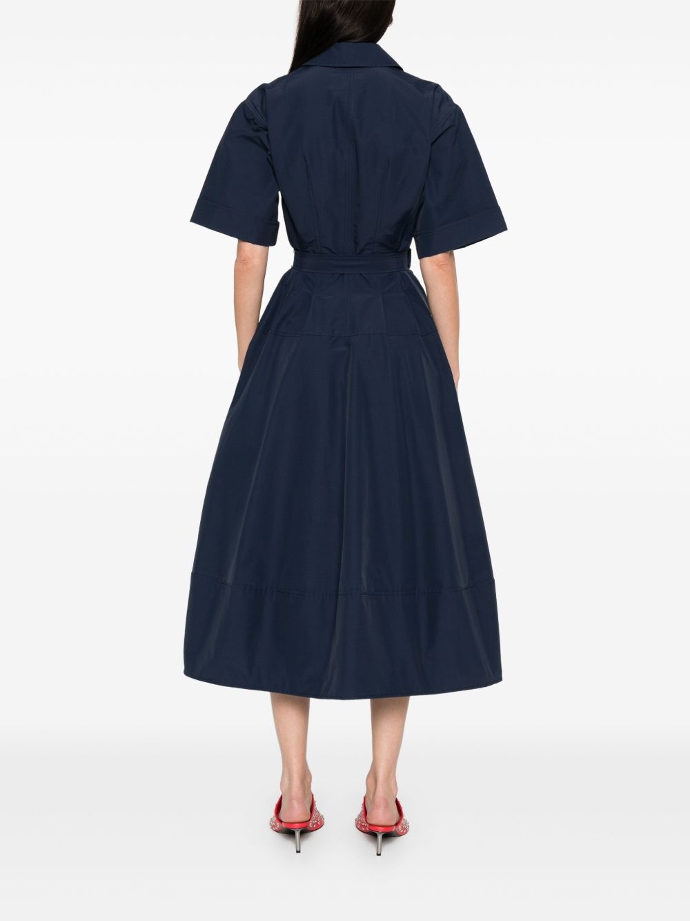 belted midi dress - 4
