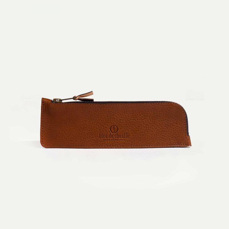 CANYON PENCIL CASE  -  AMBER BROWN 1