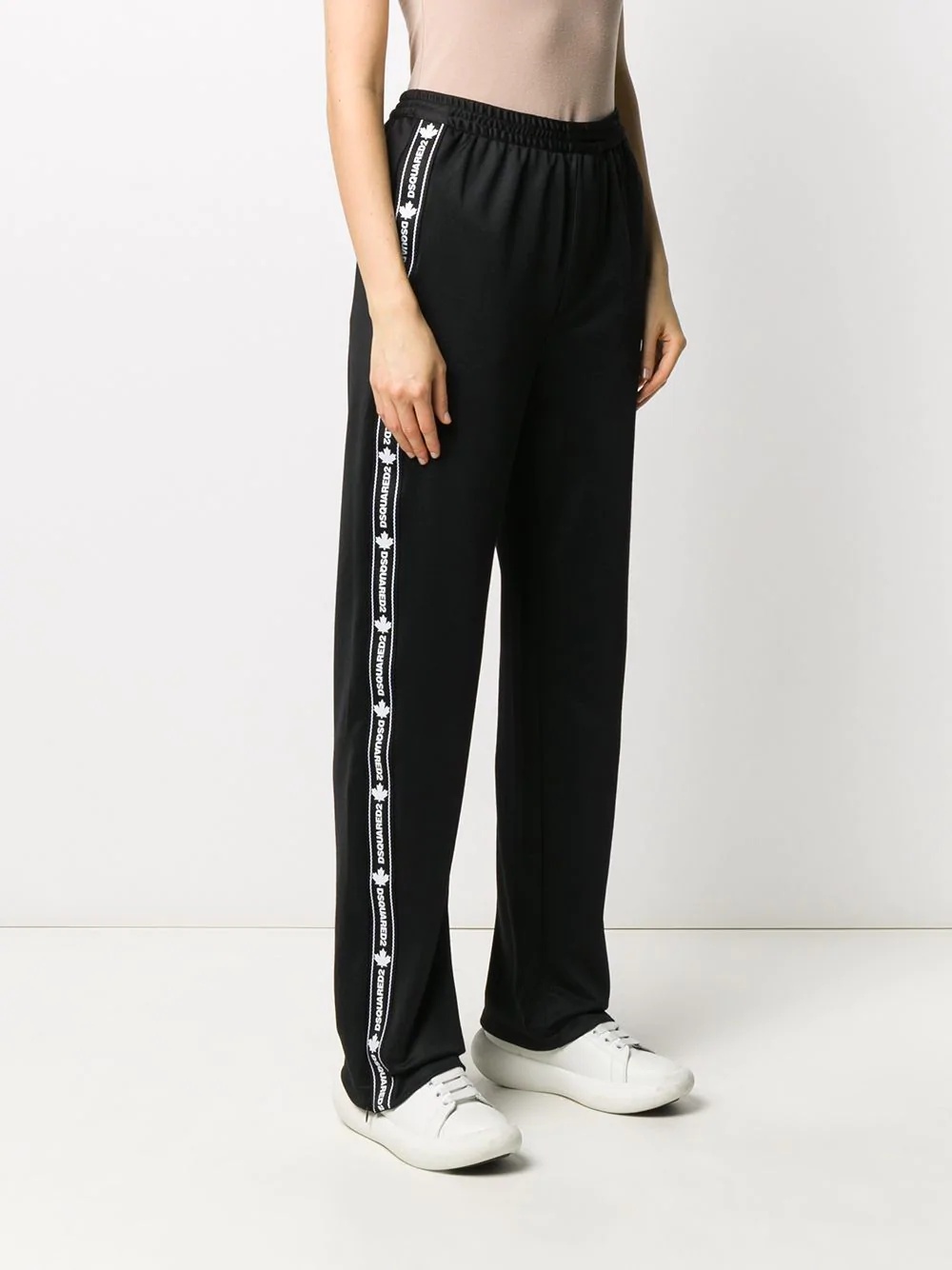 logo stripe track pants - 3