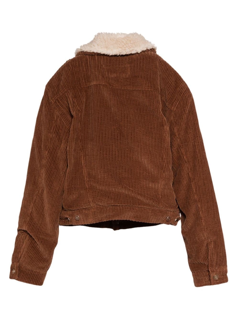 corduroy shearling jacket - 2