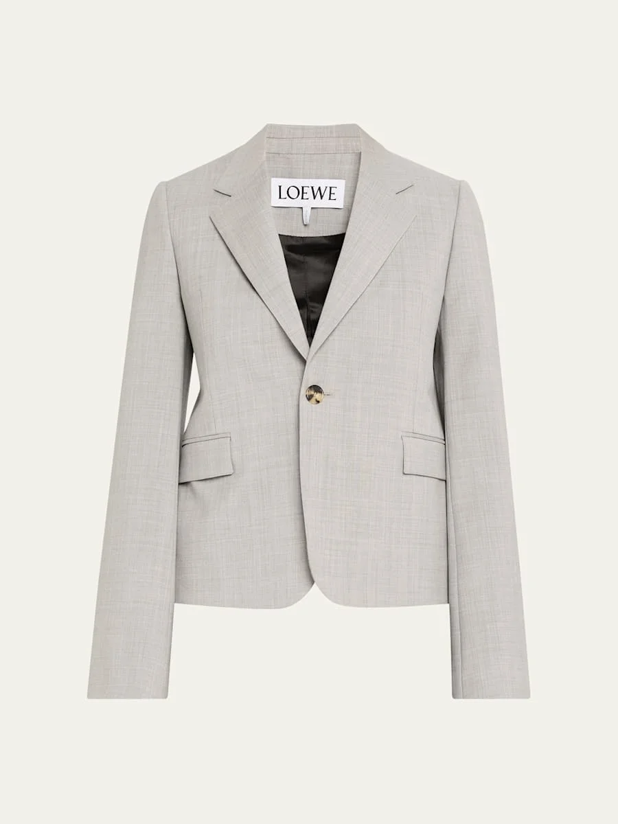 Classic Single-Breasted Blazer - 1