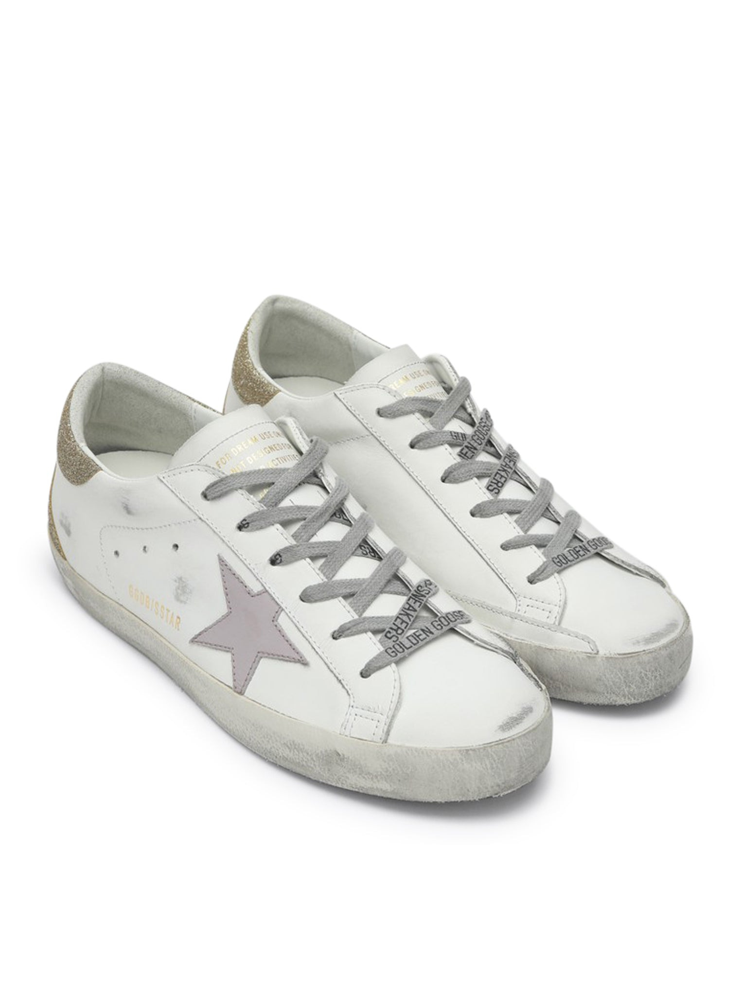 SUPERSTAR SNEAKERS IN NAPPA AND GLITTER - 2