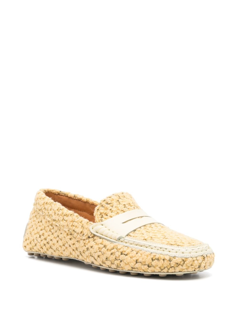 tweed loafers - 2