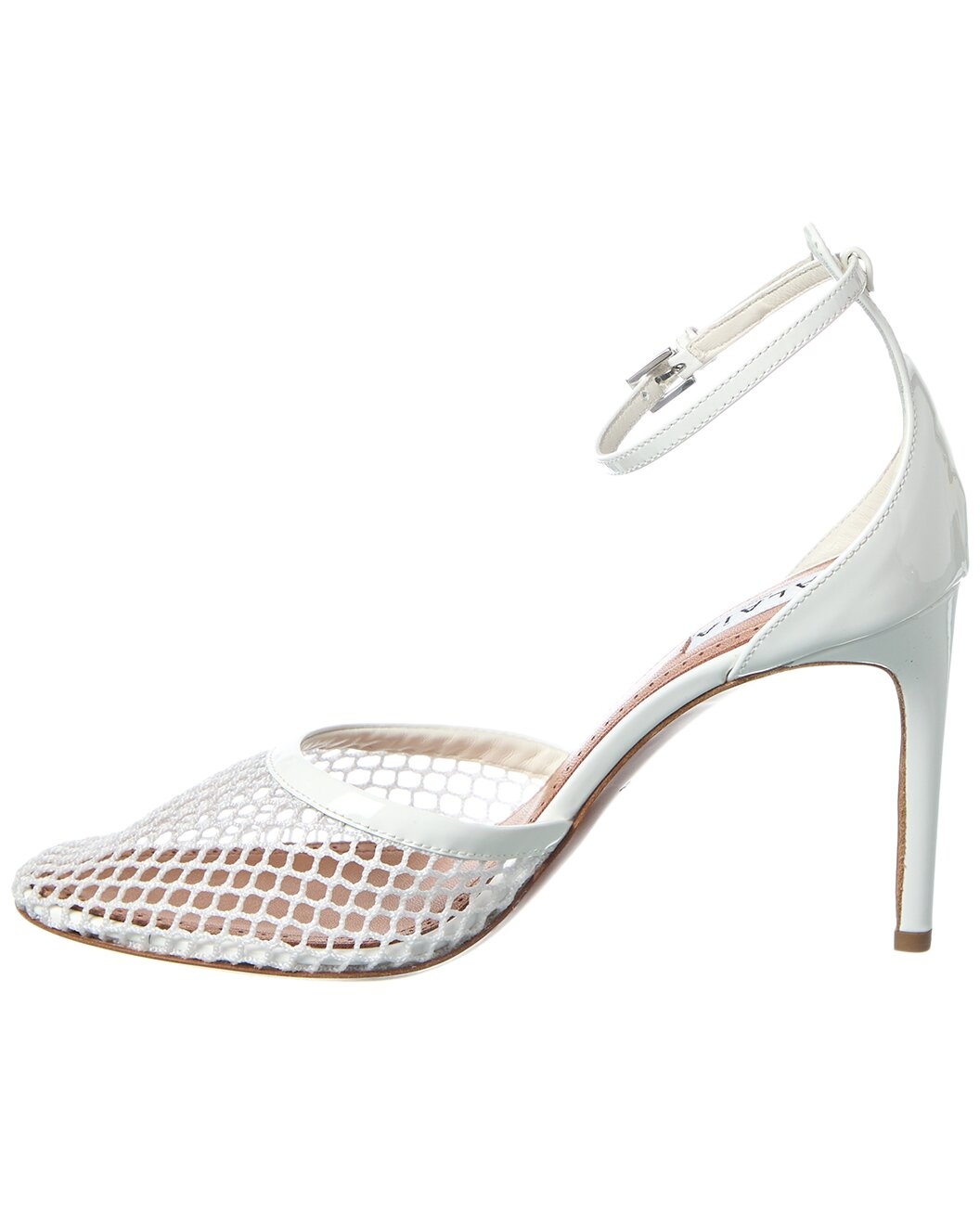 ALAIA High Fishnet Mesh & Leather Pump - 2