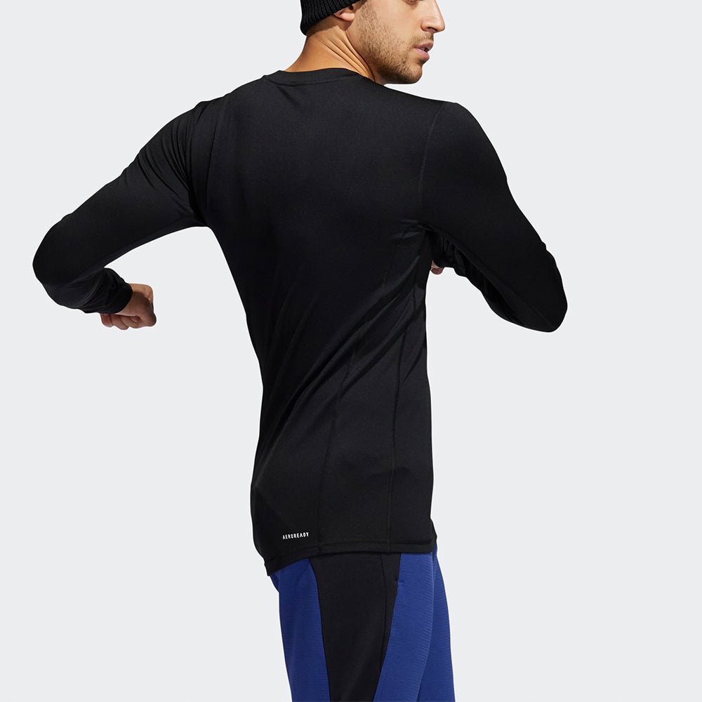 adidas TF Turf Warm Ls Casual Sports Long Sleeves Round Neck Black GT9516 - 4