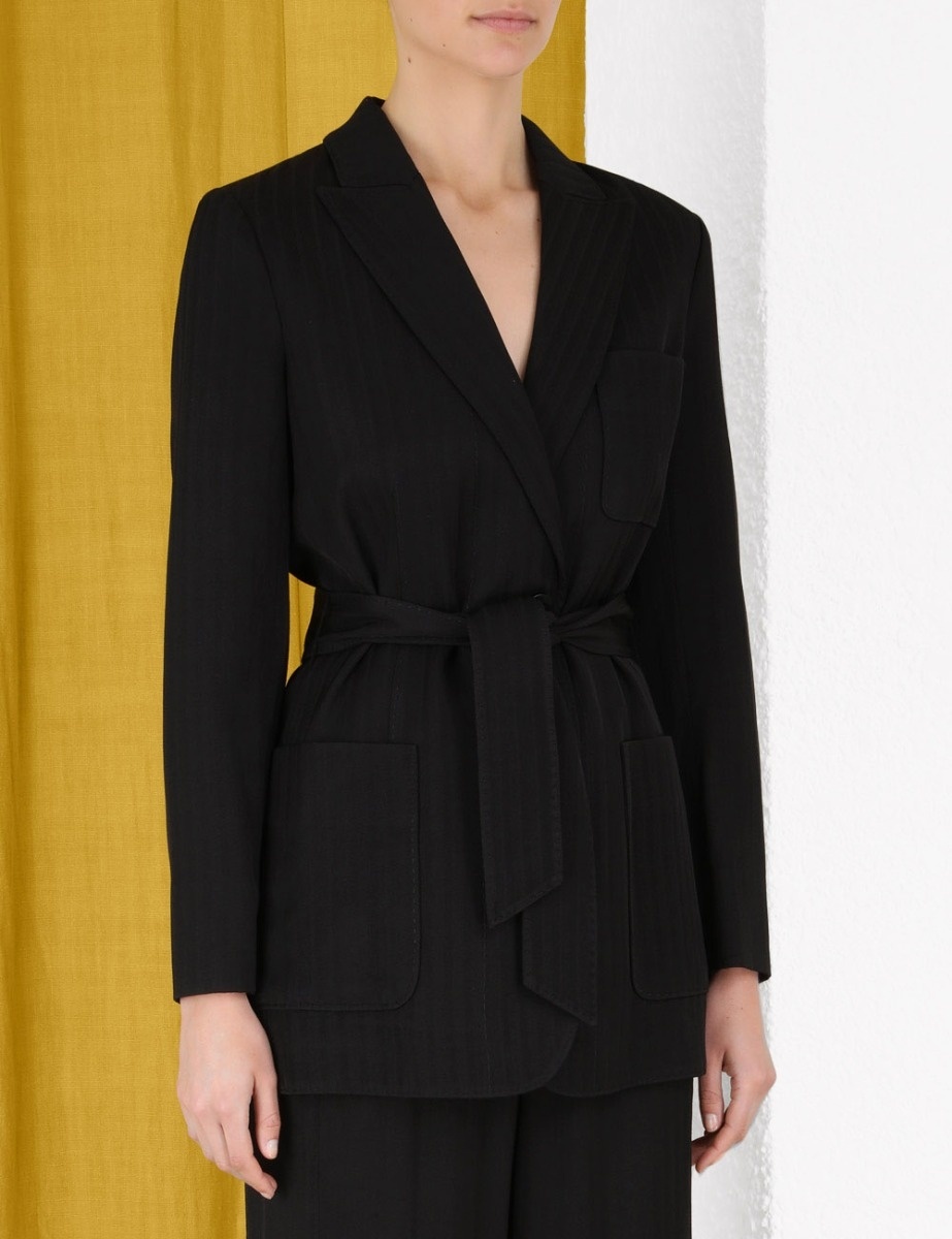 KALEIDOSCOPE BELTED JACKET - 5