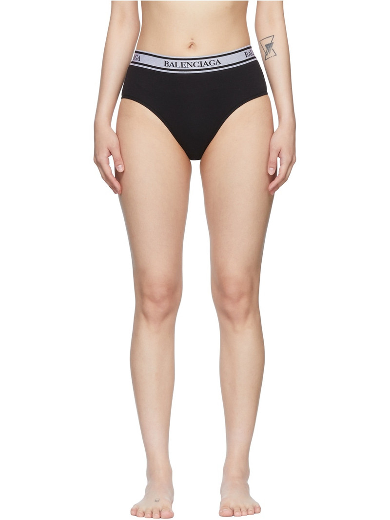 Black Cotton Briefs 1