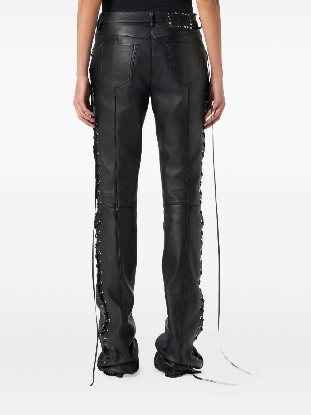lace-up trousers - 4