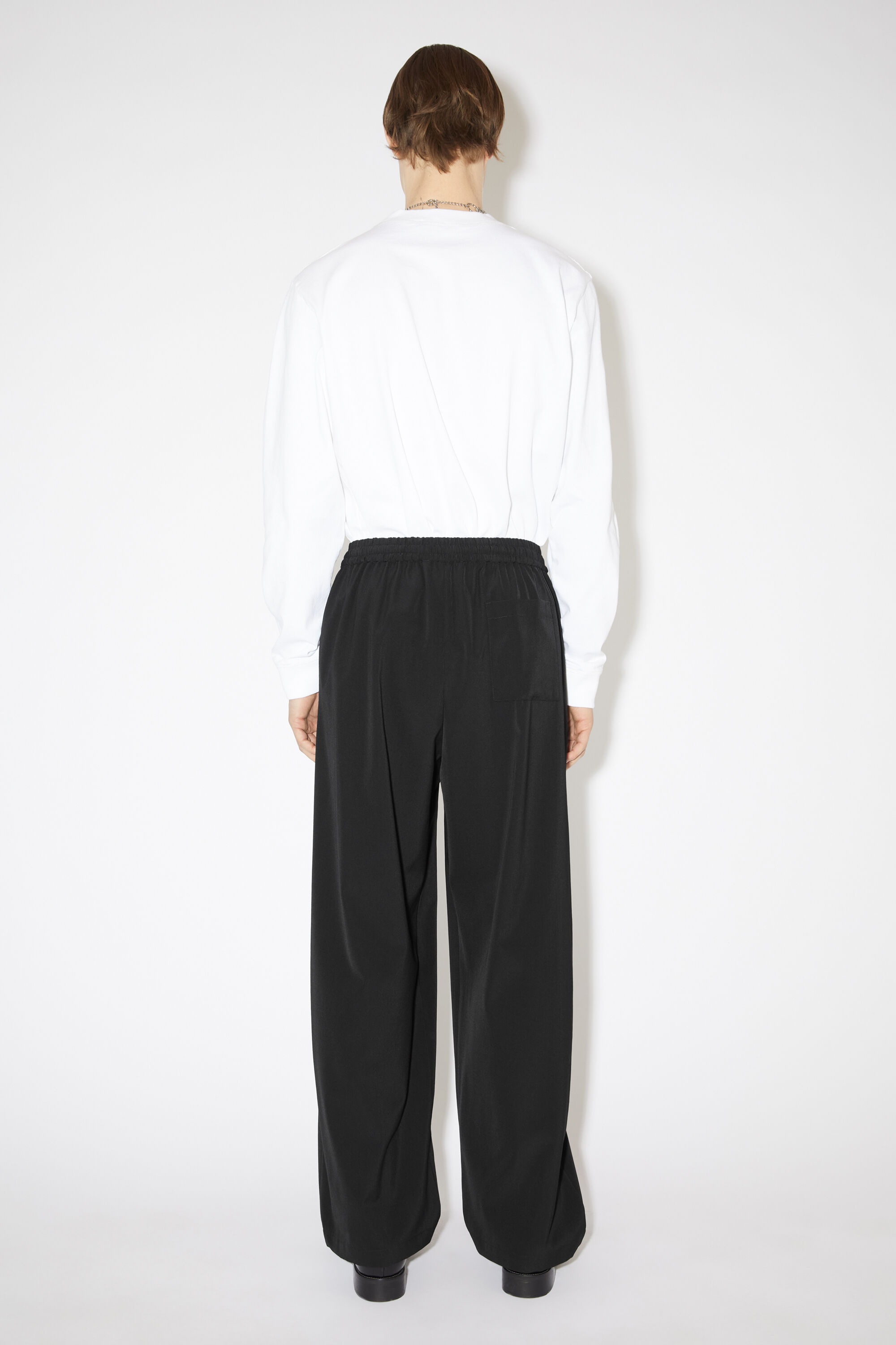 Relaxed fit trousers - Black - 3