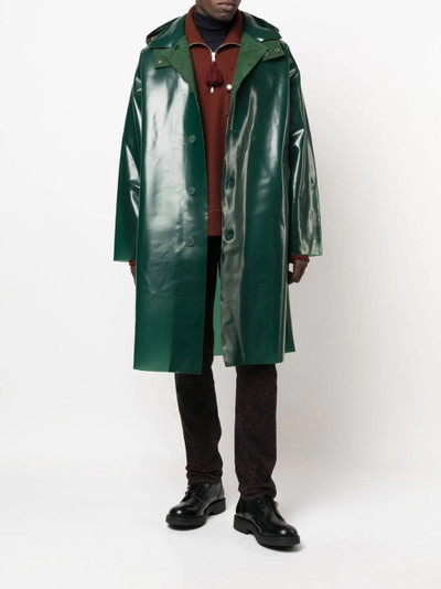 Etro detachable-hood parka coat outlook