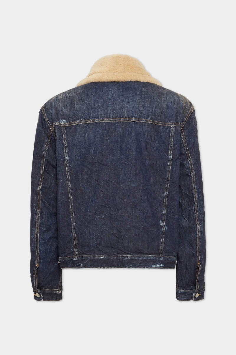 DENIM AVIATOR JACKET - 2