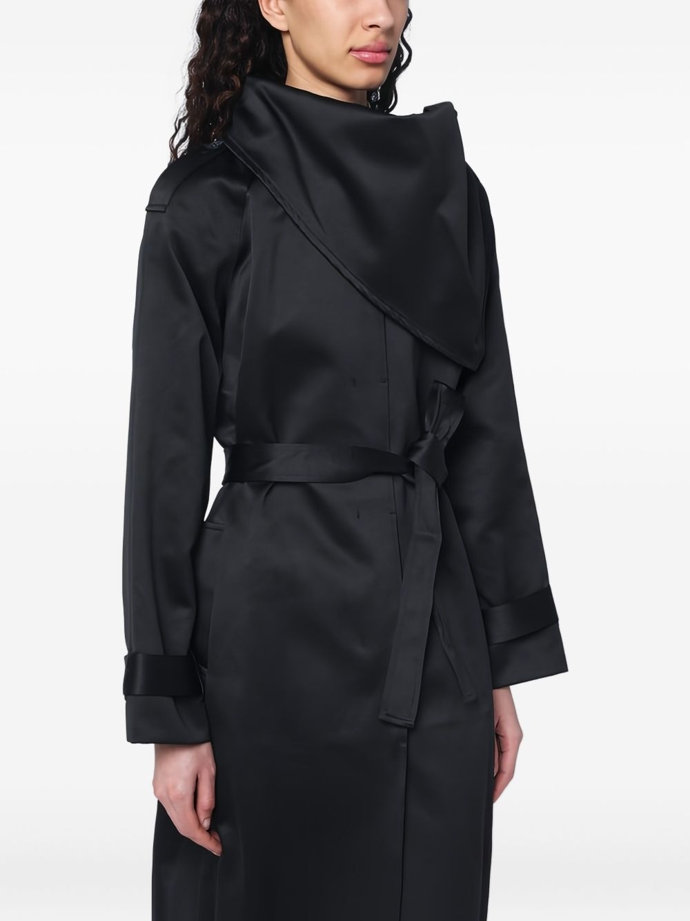 asymmetric trench coat - 4