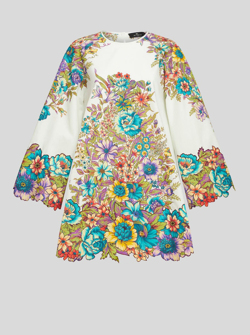 MINI DRESS WITH BOUQUET PRINT 1
