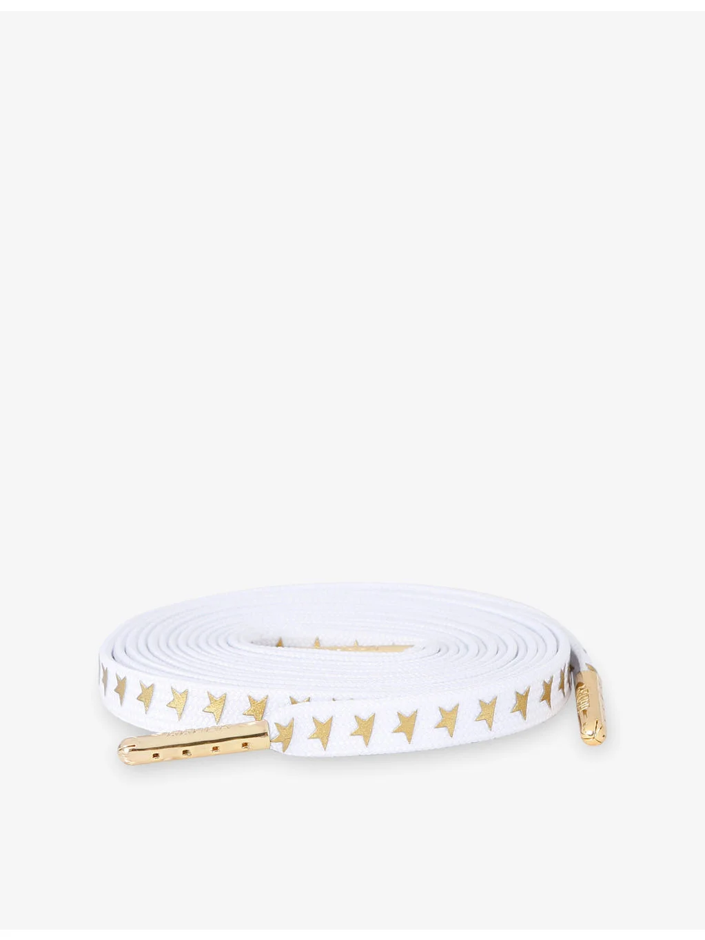 Metallic Star Print Cotton-Blend Shoe Laces - 1