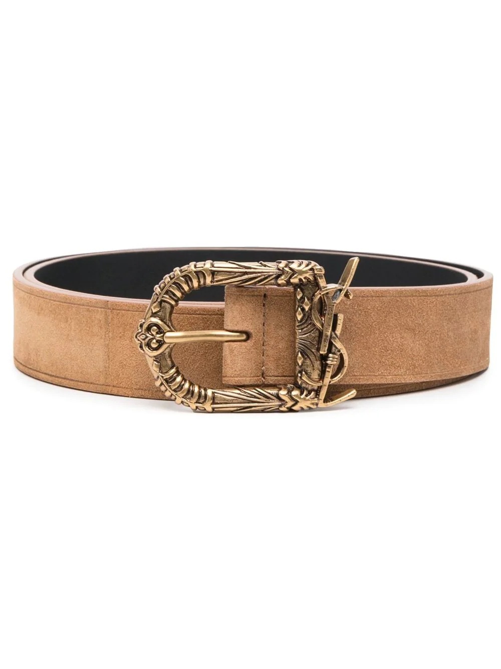 monogram-buckle belt - 1