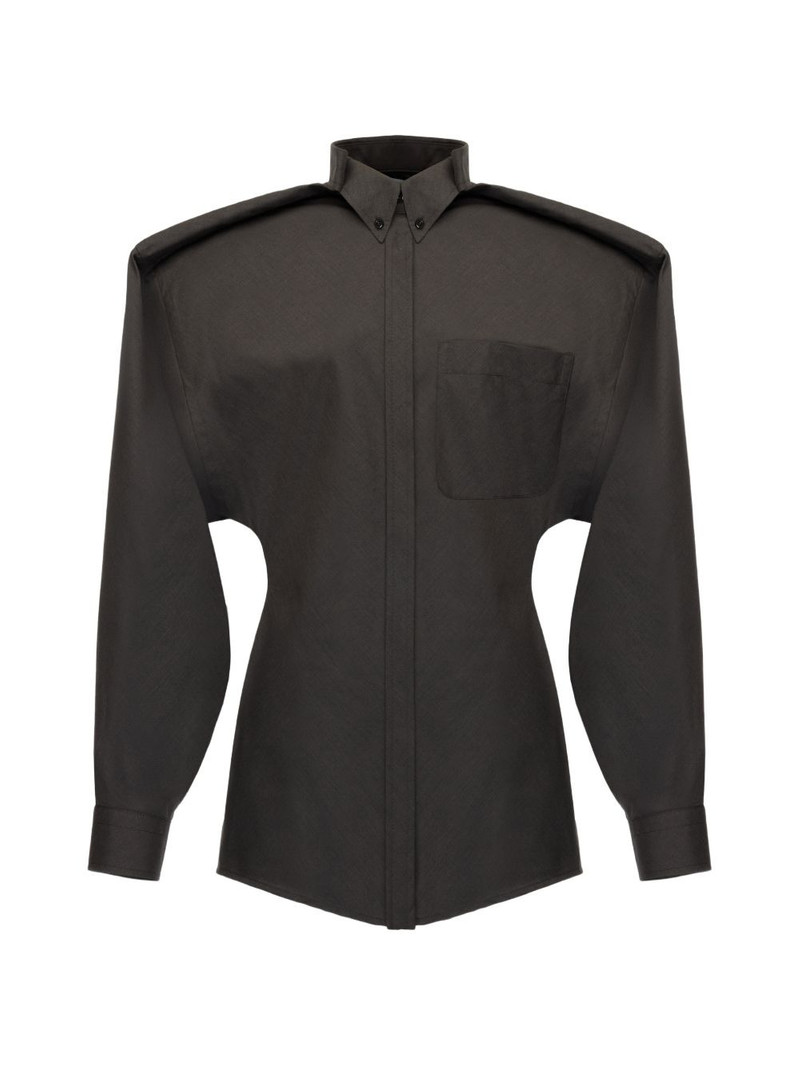 button balloon sleeve shirt 1