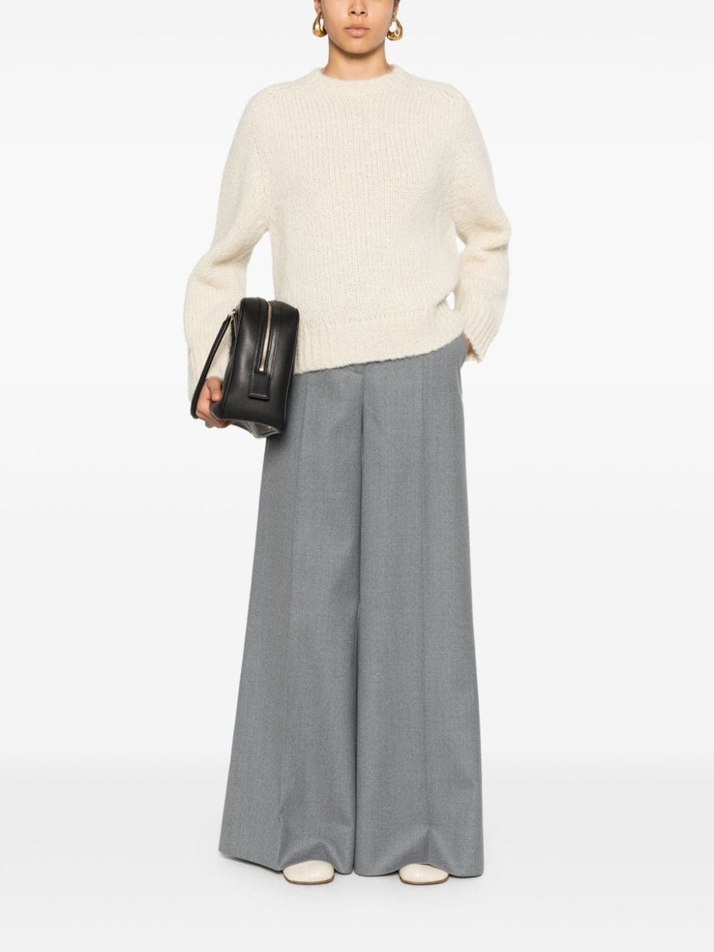 + chunky-knit jumper - 2