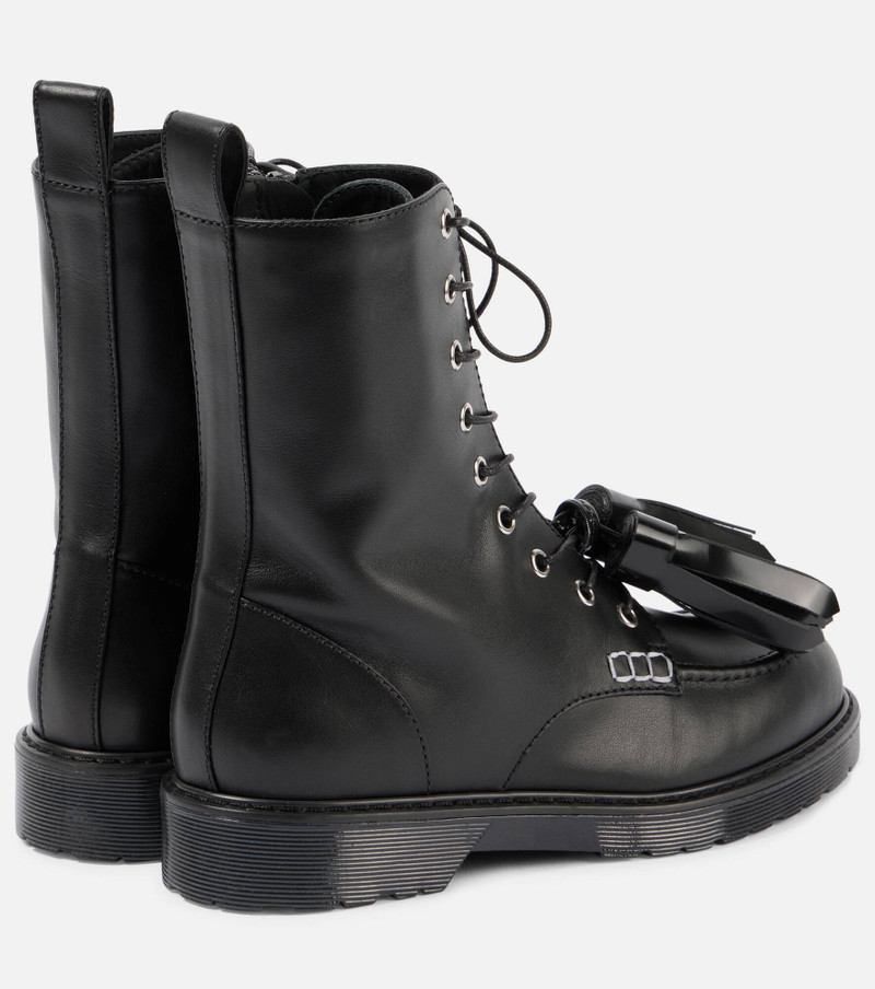 Leather combat boots 3