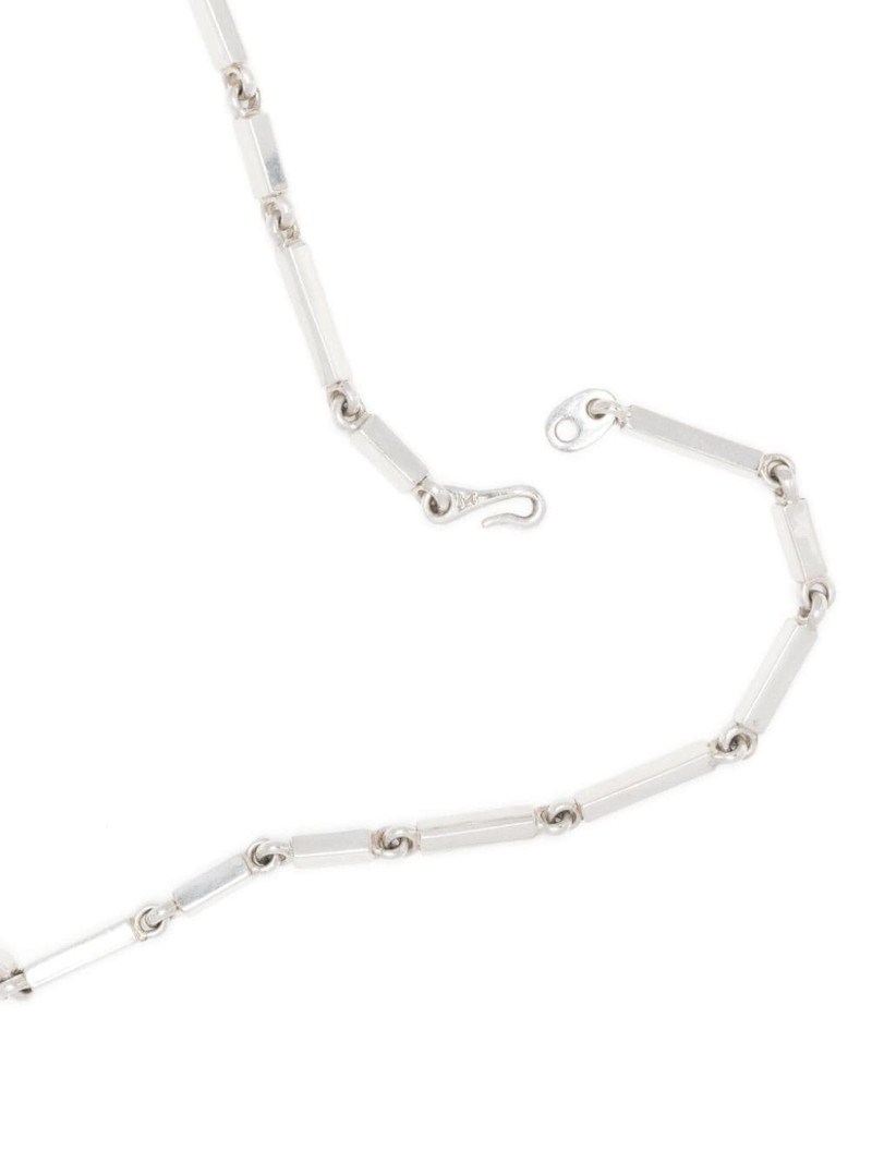 Cuadrangular silver necklace 4