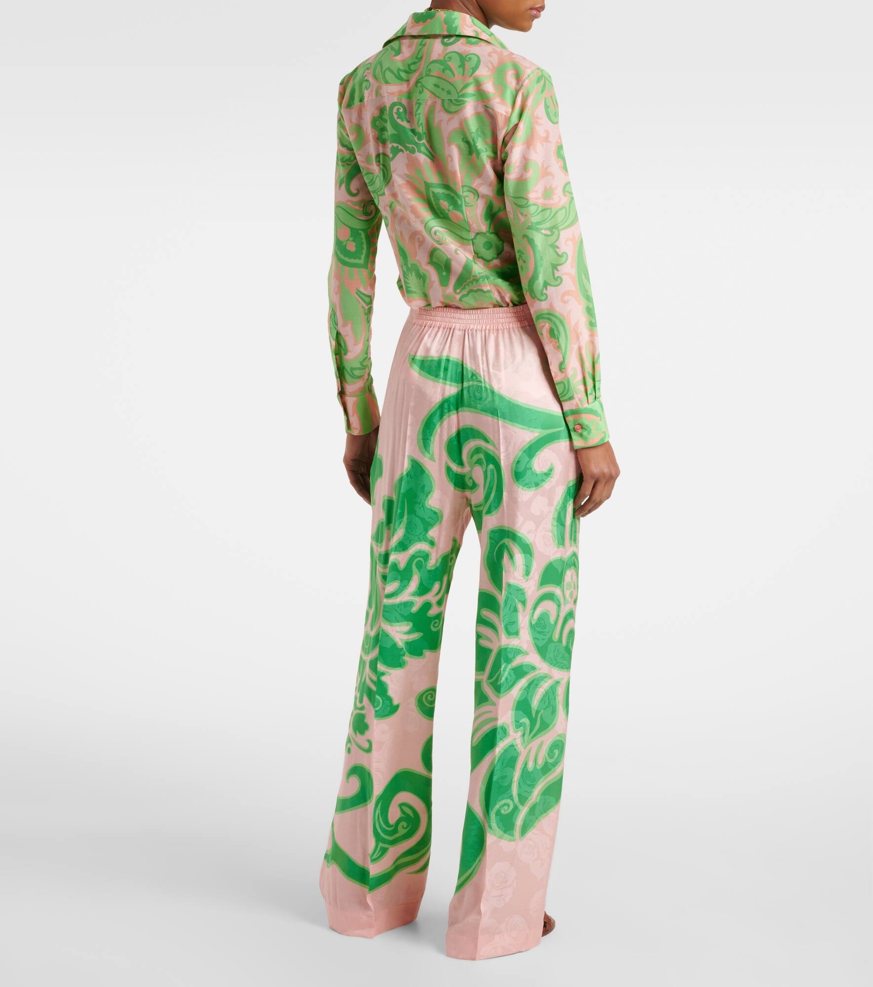 Printed straight pants - 3