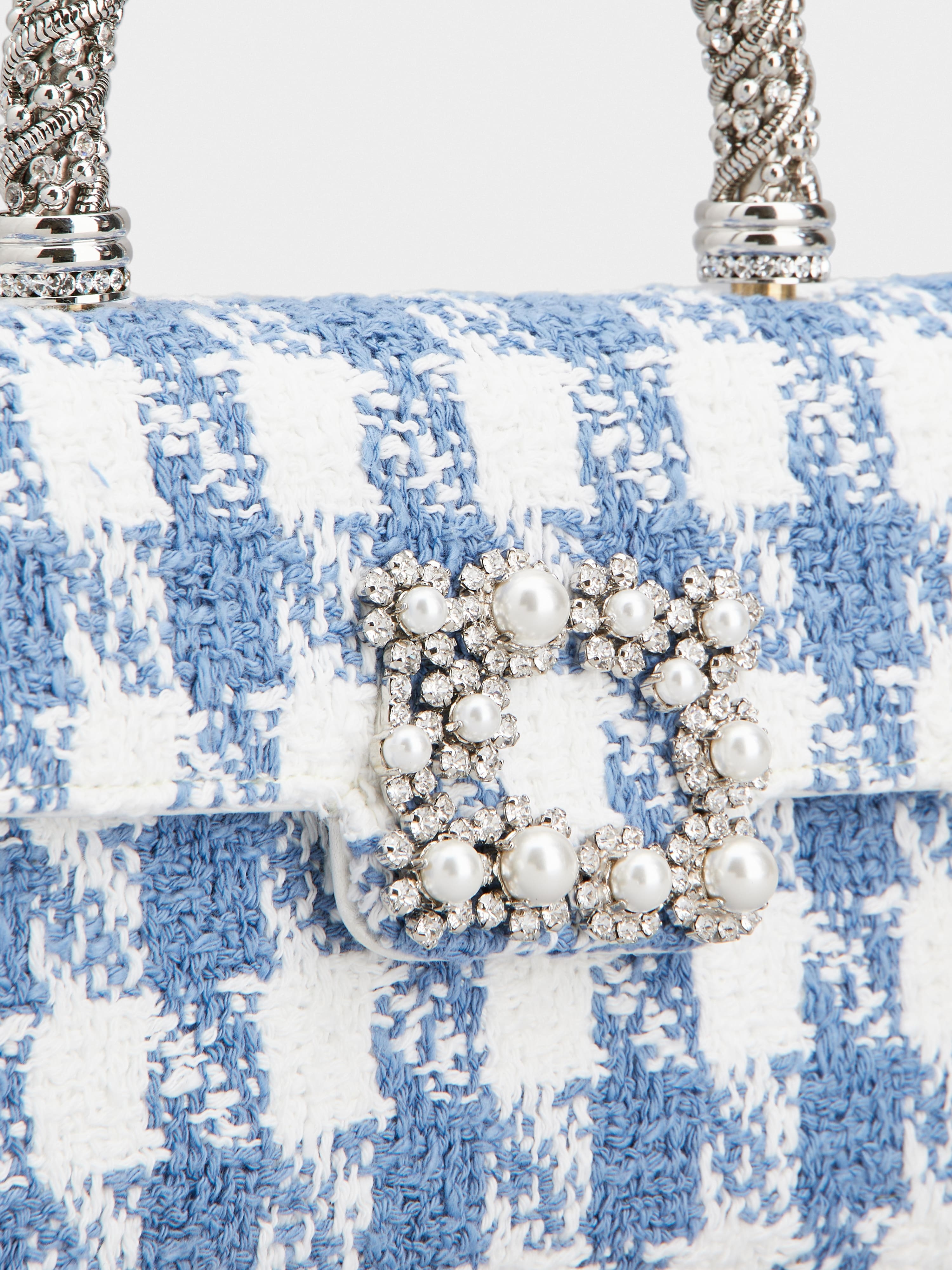 Jewel Efflorescence Mini Clutch Bag in Vichy - 8